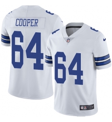 Youth Nike Dallas Cowboys #64 Jonathan Cooper White Vapor Untouchable Limited Player NFL Jersey