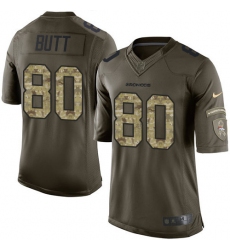 Men's Nike Denver Broncos #80 Jake Butt Elite Green Salute to Service NFL Jersey