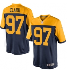 Youth Nike Green Bay Packers #97 Kenny Clark Limited Navy Blue Alternate NFL Jersey