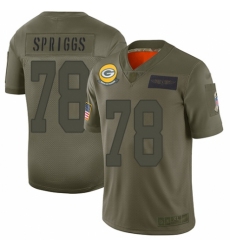 Youth Green Bay Packers #78 Jason Spriggs Limited Camo 2019 Salute to Service Football Jersey