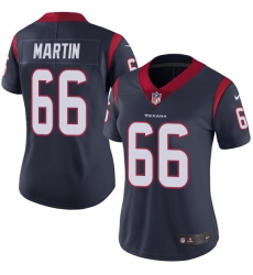 Women's Nike Houston Texans #66 Nick Martin Limited Navy Blue Team Color Vapor Untouchable NFL Jersey