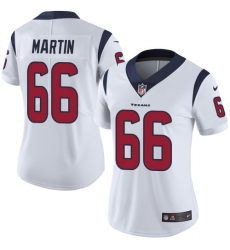 Women's Nike Houston Texans #66 Nick Martin Limited White Vapor Untouchable NFL Jersey