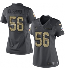 Women's Nike Houston Texans #56 Brian Cushing Limited Black 2016 Salute to Service NFL Jersey