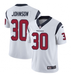 Men's Nike Houston Texans #30 Kevin Johnson Limited White Vapor Untouchable NFL Jersey