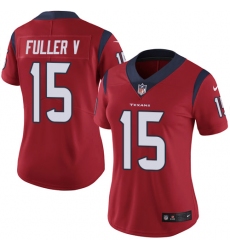 Women's Nike Houston Texans #15 Will Fuller V Limited Red Alternate Vapor Untouchable NFL Jersey
