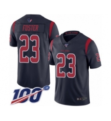 Men's Houston Texans #23 Arian Foster Limited Navy Blue Rush Vapor Untouchable 100th Season Football Jersey