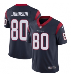 Youth Nike Houston Texans #80 Andre Johnson Limited Navy Blue Team Color Vapor Untouchable NFL Jersey