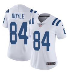 Women's Nike Indianapolis Colts #84 Jack Doyle White Vapor Untouchable Limited Player NFL Jersey