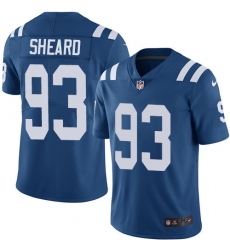 Men's Nike Indianapolis Colts #93 Jabaal Sheard Royal Blue Team Color Vapor Untouchable Limited Player NFL Jersey