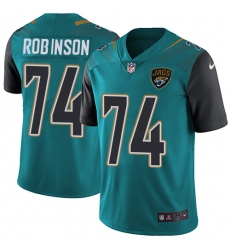 Men's Nike Jacksonville Jaguars #74 Cam Robinson Teal Green Team Color Vapor Untouchable Limited Player NFL Jersey