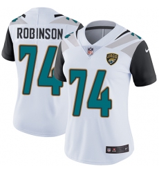 Women's Nike Jacksonville Jaguars #74 Cam Robinson White Vapor Untouchable Limited Player NFL Jersey