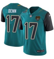 Youth Nike Jacksonville Jaguars #17 Arrelious Benn Teal Green Team Color Vapor Untouchable Limited Player NFL Jersey