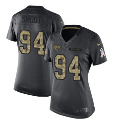 Women's Nike Jacksonville Jaguars #94 Dawuane Smoot Limited Black 2016 Salute to Service NFL Jersey
