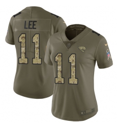 Women's Nike Jacksonville Jaguars #11 Marqise Lee Limited Olive/Camo 2017 Salute to Service NFL Jersey