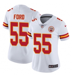 Women's Nike Kansas City Chiefs #55 Dee Ford White Vapor Untouchable Limited Player NFL Jersey