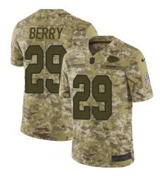 Men's Nike Kansas City Chiefs #29 Eric Berry Limited Camo 2018 Salute to Service NFL Jersey