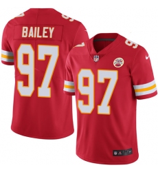 Youth Nike Kansas City Chiefs #97 Allen Bailey Red Team Color Vapor Untouchable Limited Player NFL Jersey