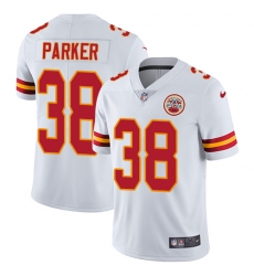 Youth Nike Kansas City Chiefs #38 Ron Parker White Vapor Untouchable Limited Player NFL Jersey