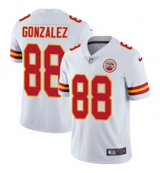 Men's Nike Kansas City Chiefs #88 Tony Gonzalez White Vapor Untouchable Limited Player NFL Jersey