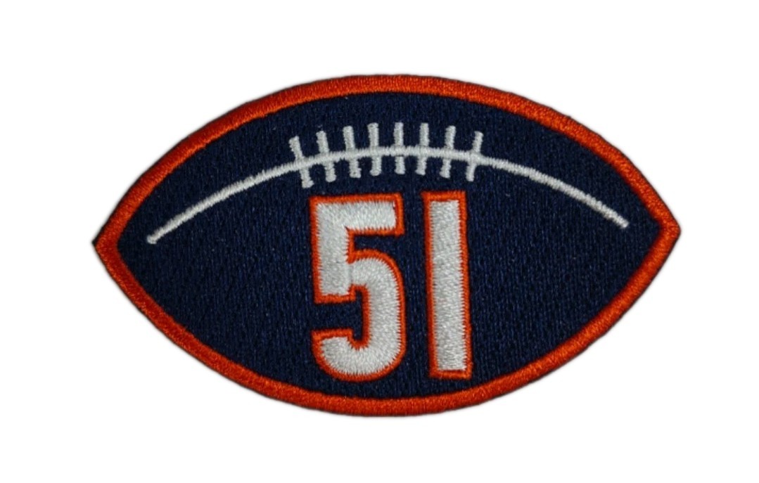 Chicago Bears Dick Butkus Memorial Jersey Patch